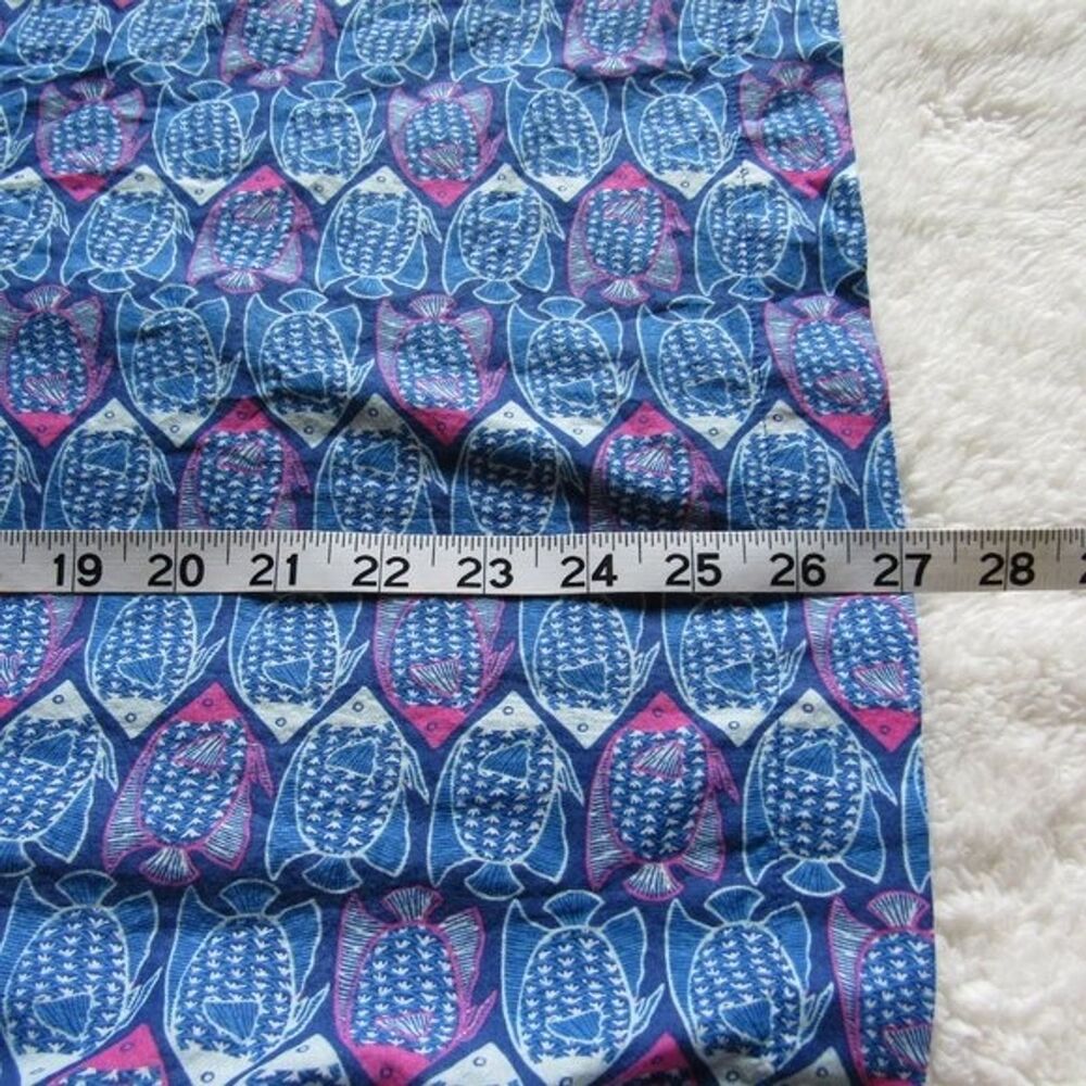 Vineyard Vines Girls M 10-12 Fish Print Tunic Royal Blue Cotton Style 7W0152 - Picture 14 of 16